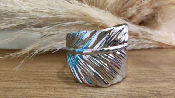 Brazalete Maxi Hoja Silver