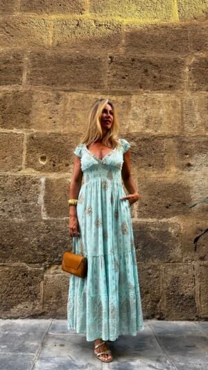 Vestido Infinity Boho Aqua