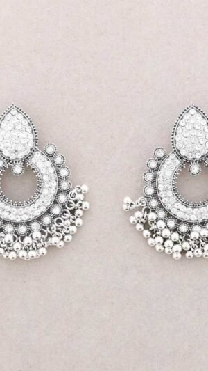 Pendientes Etnicos Metal Plata