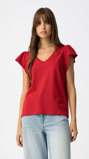 Camiseta Volantes Kira Red