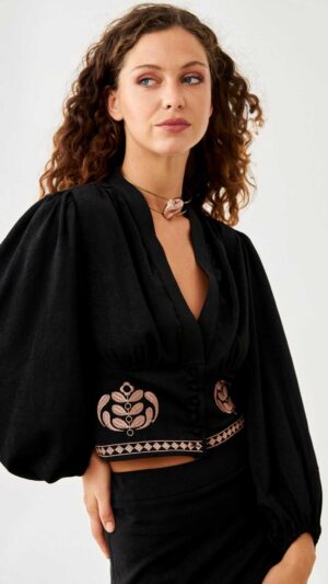 Blusa Entallada En Cintura