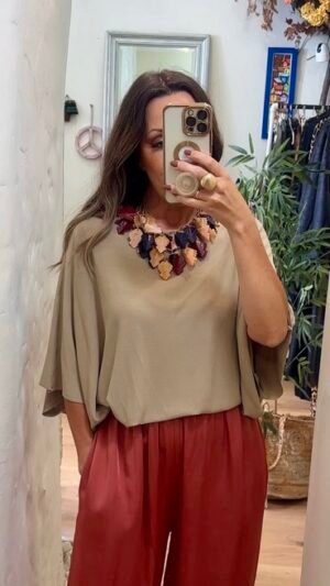 Jersey Poncho Stone