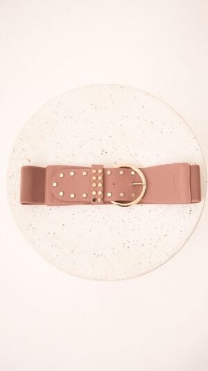 Cinturon con Tachuelas Elastico Pink