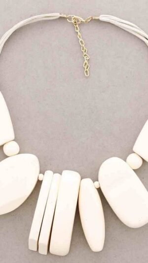 Collar Maxi Maderas Beige