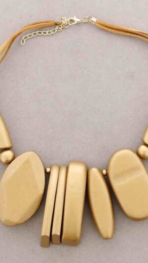 Collar Maxi Maderas Oro