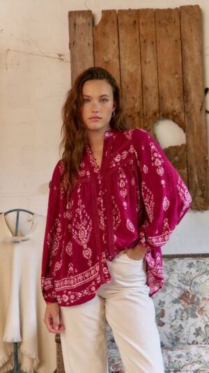 Rhubarb Bree Blouse