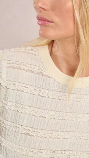 Jersey Punto Pointelle Ribetes