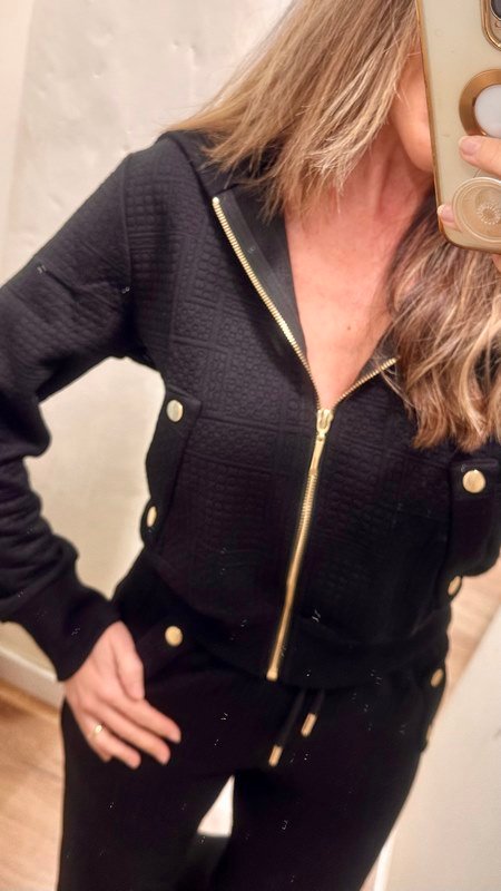 Chandal Waffle Black - Imagen 5