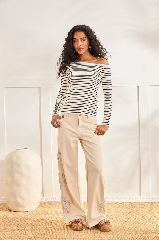 Pantalon Denim Bordado Electra