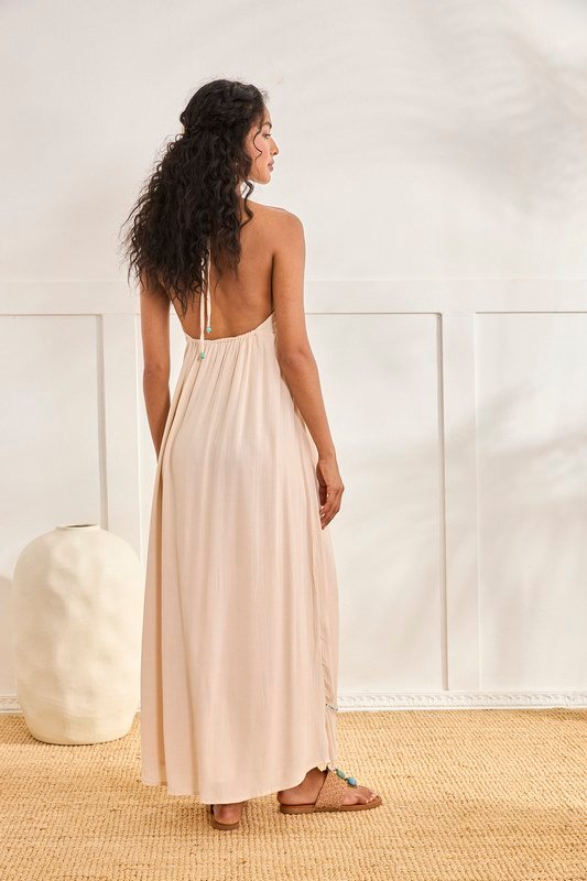 Vestido Largo Bordado Patis - Imagen 3