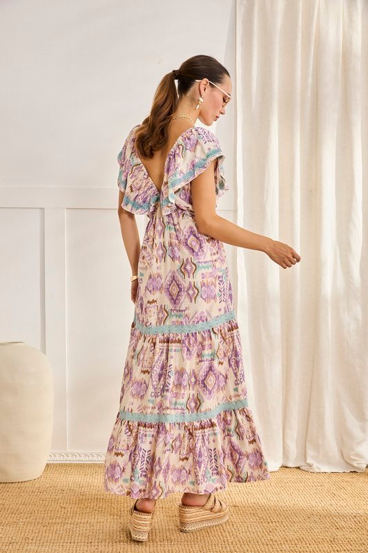 Vestido Largo de Volantes y Blonda - Imagen 4