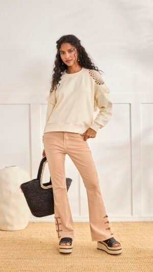 Sudadera Hombros Calados Zuno