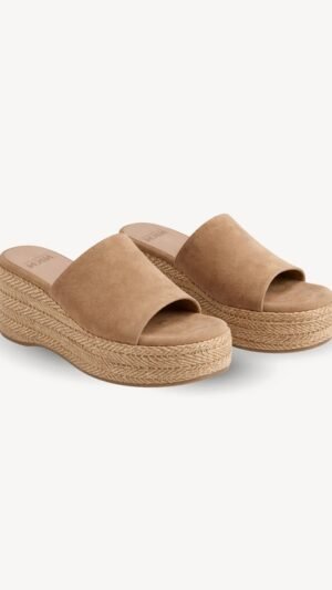 Zuecos Plataforma Rafia