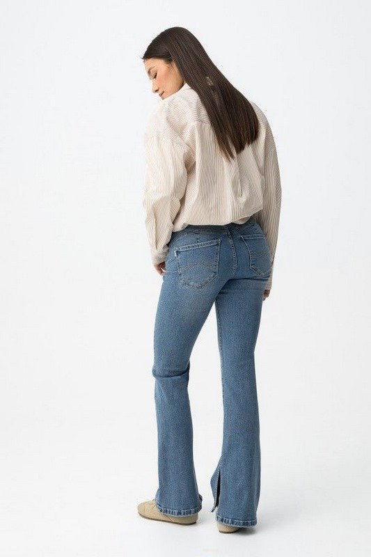 Jeans Double Up Flare Light Blue - Imagen 3