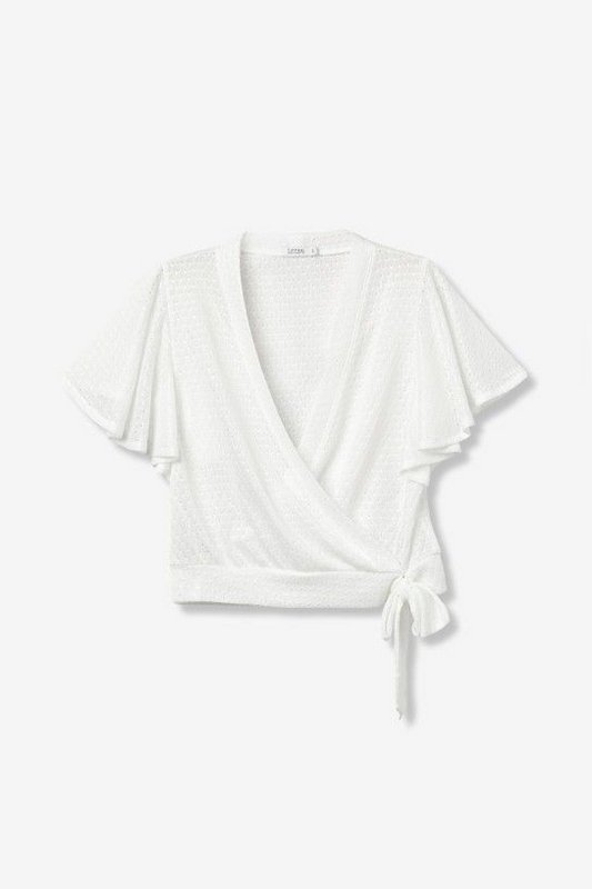 Blusa de Punto Cruzada Gia