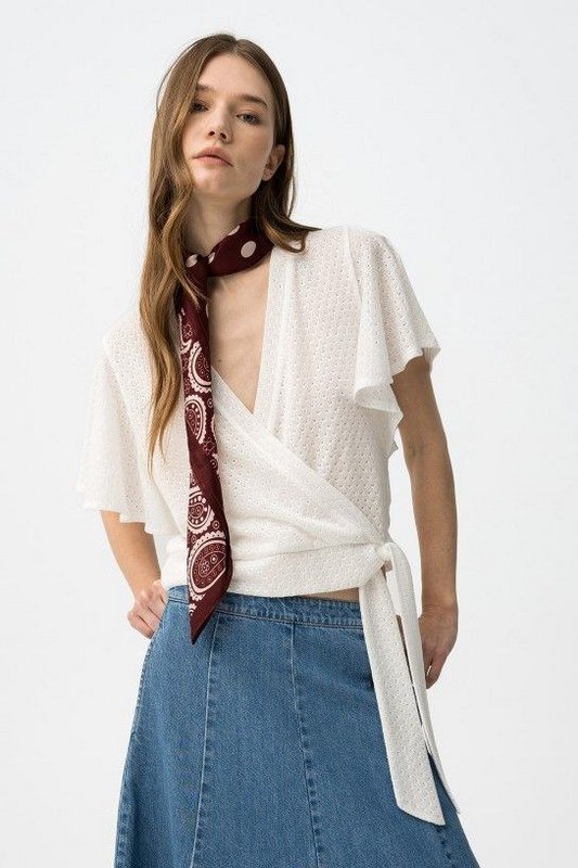 Blusa de Punto Cruzada Gia - Imagen 3