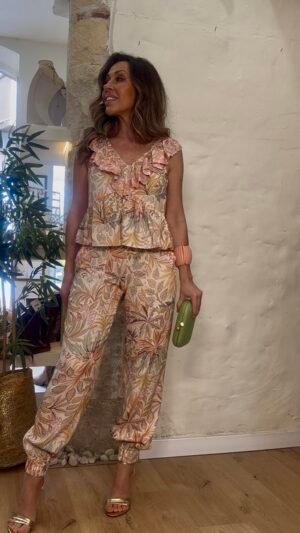 Blusa Estampada con Volante Gavi