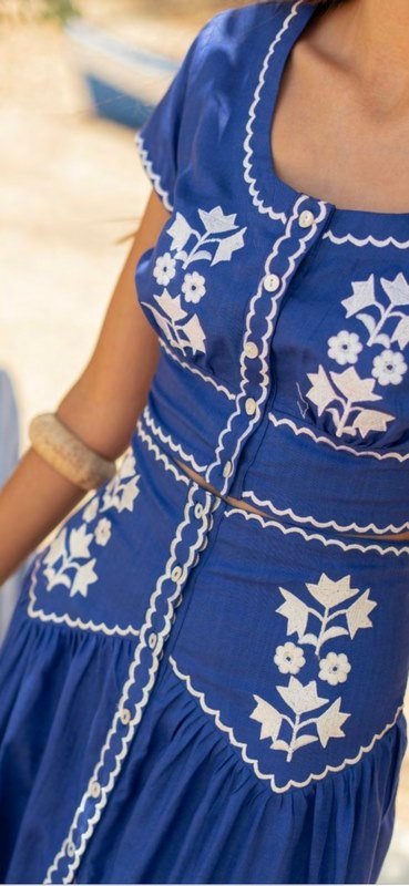 Conjunto Top y Falda Broderie - Imagen 3