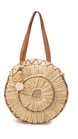 Bolso Redondo de Rafia