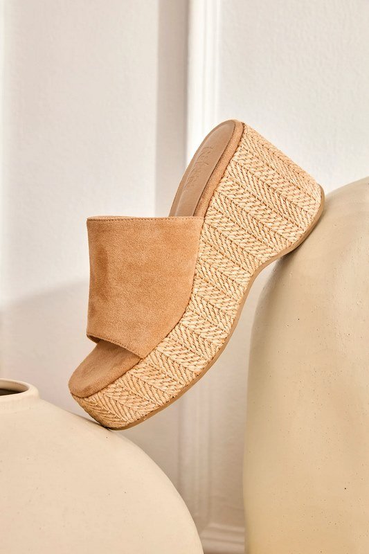 Zuecos Plataforma Rafia - Imagen 2