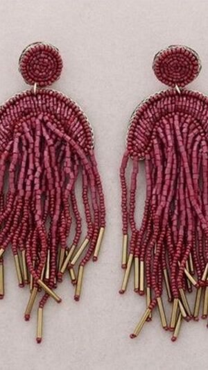 Pendientes Cascada Cuentas