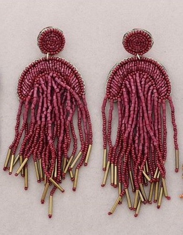 Pendientes Cascada Cuentas