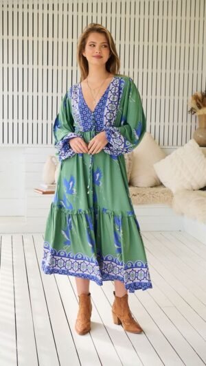 Blue Bird Willa Midi Dress
