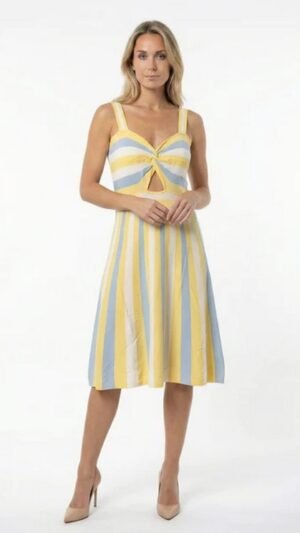 Vestido de Punto Cotê Yellow