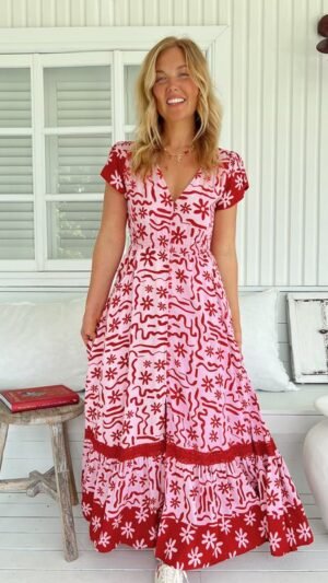 Strawberry Carmen Maxi