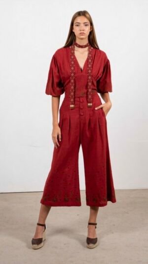 Conjunto Top y Pantalon Grana