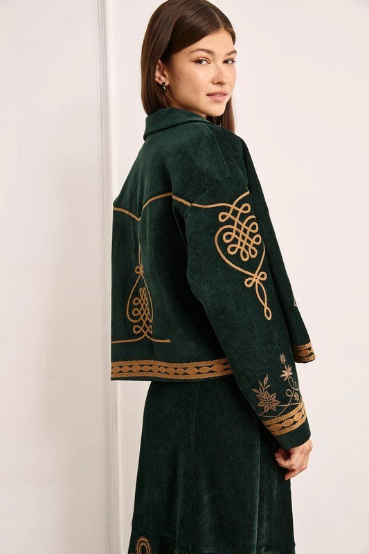 Chaqueta Terciopelo con Bordado - Imagen 4