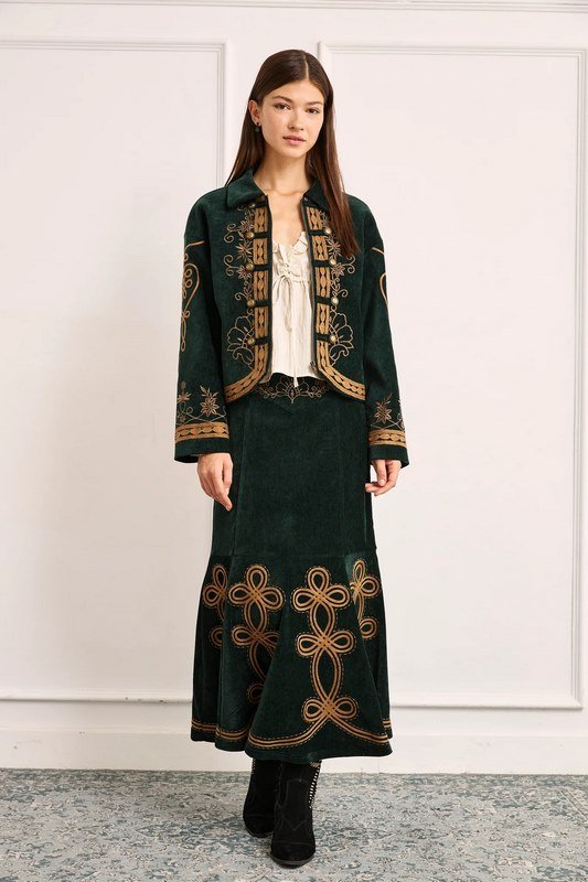 Chaqueta Terciopelo con Bordado - Imagen 2