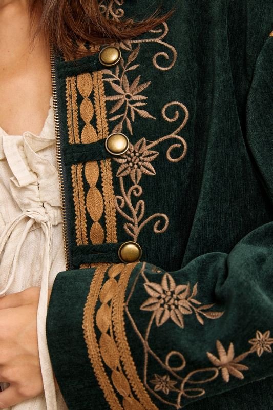 Chaqueta Terciopelo con Bordado - Imagen 5