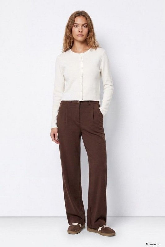 Pantalon ancho Pinzas Brown - Imagen 2