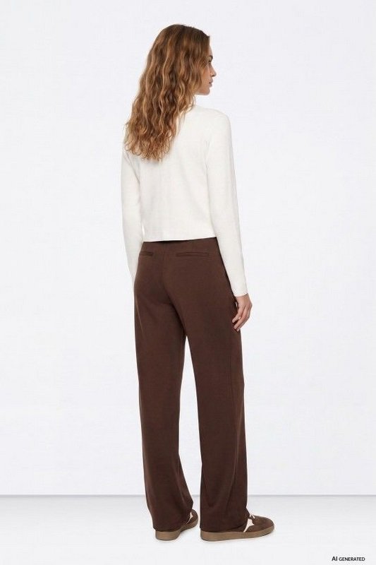Pantalon ancho Pinzas Brown - Imagen 3