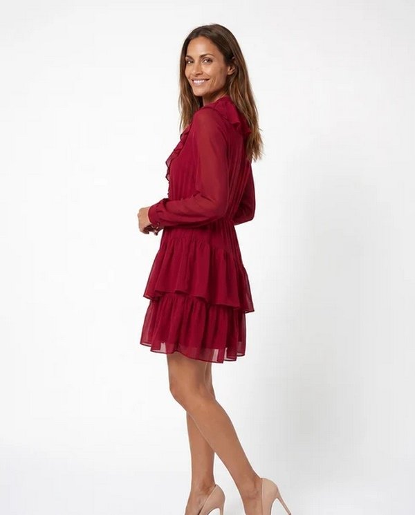 Vestido Corto de Gasa Adele - Imagen 4